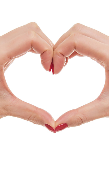 Finger Heart, Heart Shape HD phone wallpaper