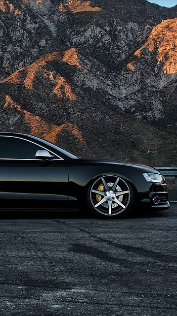 Full Black Colour, Audi, Black Car HD phone wallpaper