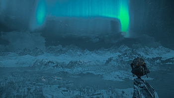 snow, Norway, Eivor (Assassin's Creed), aurora borealis, video game, Assassin's Creed Valhalla HD wallpaper