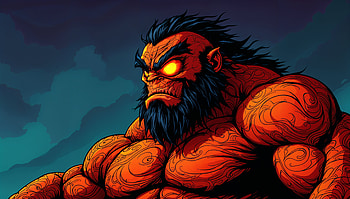 Powerful Behemoth in Ultra, giant, monster, warrior, artistic, fantasy, fantasy warrior HD wallpaper