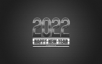 2022 New Year, 2022 white background, 2022 concepts, Happy New Year 2022, white carbon texture, white background HD wallpaper