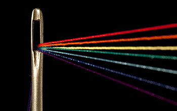 Needle, Macro, Multicolored, Motley, Threads, Thread, Ear, Eyelet HD wallpaper