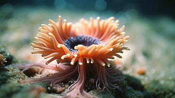 Majestic Sea Anemone, sea anemone, coral, underwater, marine life HD wallpaper