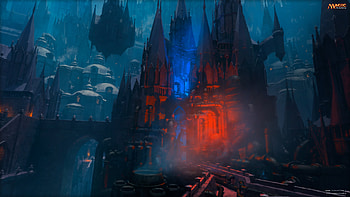 Izzet Magic The Gathering, video game, Magic: The Gathering, castle HD wallpaper