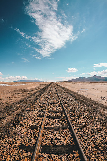 Nature, Sky, Horizon, Railway HD phone wallpaper