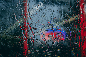 Water, Rain, Drops, Macro, Glass HD wallpaper