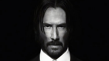 John Wick After Long Day , john-wick, keanu-reeves, movies, artist, artwork, digital-art, monochrome, black-and-white HD wallpaper