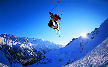 Sports, People, Winter, Mountains HD wallpaper