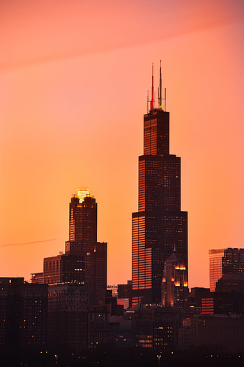 Cities, Twilight, City, Building, Skyscrapers, Dusk, Tower, Towers HD phone wallpaper