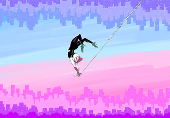 Gwen Slinging, Spider-Gwen, Gwen Stacy, movie, Spider-Man: Across the Spider-Verse HD wallpaper