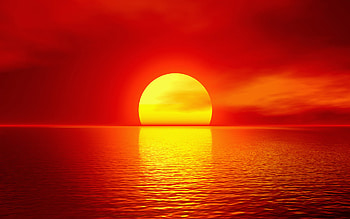 Landscape, Sunset, Sea, Sun HD wallpaper