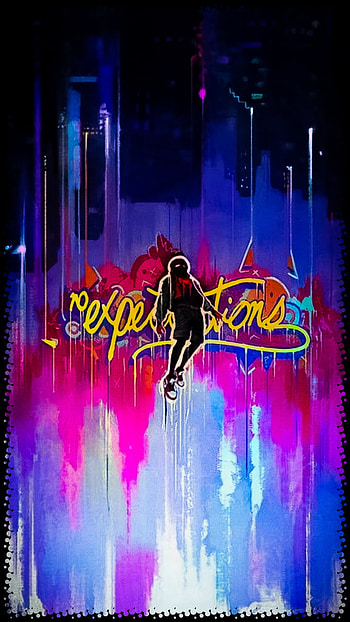 no EXPECTATIONS, Miles, magenta, pink, Morales, Graffiti, Spiderman HD phone wallpaper