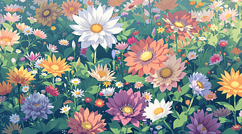 Aesthetic Flower Meadow —, Aesthetic Flowers HD wallpaper