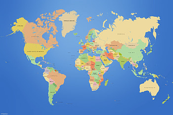 Nations Of The World, world map, world, map, nations HD wallpaper