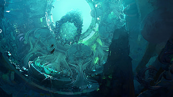Fantasy Underwater Realm -, fantasy, underwater HD wallpaper