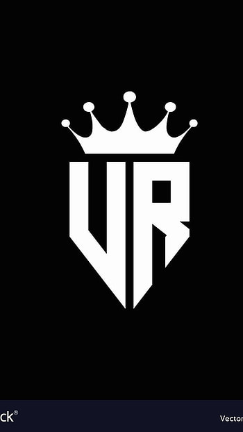 V R, White, Font Color, crown HD phone wallpaper