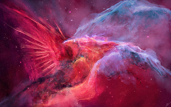 Nebula Purple Red Abstract, nebula, purple, abstract, deviantart HD wallpaper