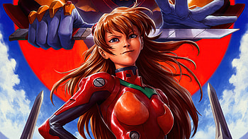Neon Genesis Evangelion Asuka Langley Soryu Red Costume , neon-genesis-evangelion, asuka-langley-soryu, anime-girl, anime, deviantart HD wallpaper