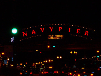 Navy Pier, historic, bright HD wallpaper