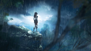 Tomb Raider Lara Croft Rain Game, tomb-raider, games, xbox-games, ps-games, pc-games, lara-croft HD wallpaper