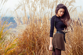 Women, Model, Brunette, Long Hair, Skirt HD wallpaper