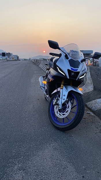 R15M bike, motorcycle, sky, car, biker, mustangdineshgraphy, vehicles, mustangdinesh HD phone wallpaper