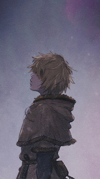 Vinland Saga, sky, medieval, thorfinn, stars, anime, space, vinking HD phone wallpaper