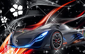 Sweet ride, fast, black, red, cars HD wallpaper