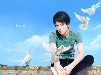 Cute Guy, cg, 3d, fantasy, cute, china, handsome HD wallpaper