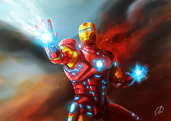 Iron Man New Art, iron-man, superheroes, artist, deviantart, artwork HD wallpaper