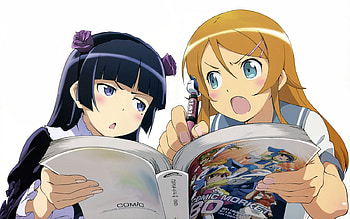Disagreement, imouto, anime, kuroneko, ore, girl, kirino, argument HD wallpaper