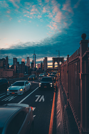 Cities, Cars, City, Movement, Traffic, Bridge, Dense, Traffic Flow, Compact, Transport Flow HD phone wallpaper