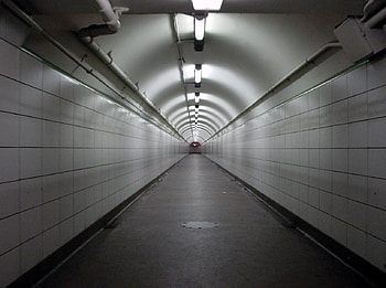 Tunnel, deep, white, light HD wallpaper