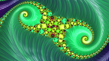 Trippy Psychedelic Fractal, colorful, colors, green, Abstract, fractal, abstract green HD wallpaper