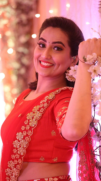 Manjusha, telugu actress, model HD phone wallpaper