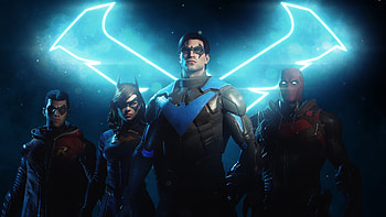 Robin Tim Drake Batgirl Barbara Gordon Nightwing Dick Grayson Red Hood Jason Todd Gotham Knights HD wallpaper