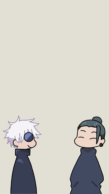 chibi gojo & chibi geto, Satoru Gojo, Suguru Geto, Jujutsu Kaisen, Gojo & Geto HD phone wallpaper