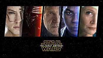 Star Wars: The Force Awakens, Main characters, Movie HD wallpaper