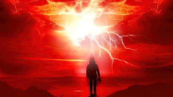 Satan Fall Like Lightning, grapher, camera, artist, artwork, digital-art, deviantart HD wallpaper