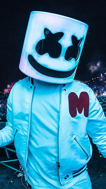 Marshmallow, DJ, Mask, Funny, d j HD phone wallpaper