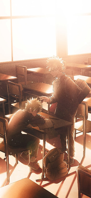 Sunlit Rivalry - Deku & Bakugo (MHA ), Izuku Midoriya, Katsuki Bakugou, Anime, My Hero Academia HD phone wallpaper