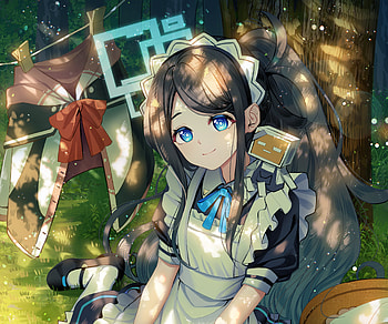 Tendou Alice, maid, Tendou Alice, video game, Blue Archive HD wallpaper