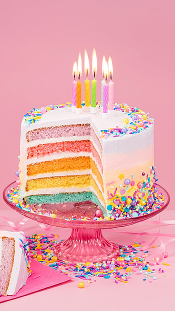 Happy Birtay, Cake Background HD phone wallpaper