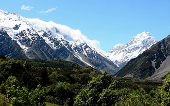 Nature, Sky, Mountains, Snow, Vertex, Top HD wallpaper