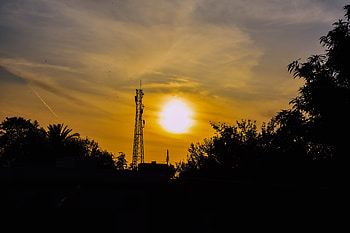 Sunset in Lahore HD wallpaper