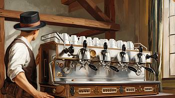 Elegant Coffee Machine - A Ultra, coffee shop HD wallpaper