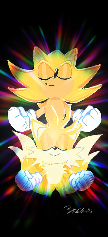 Sonic and tails R, art, fictional character HD phone wallpaper