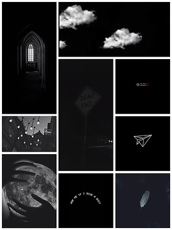 Black aesthetic, monochrome graphy, art HD phone wallpaper