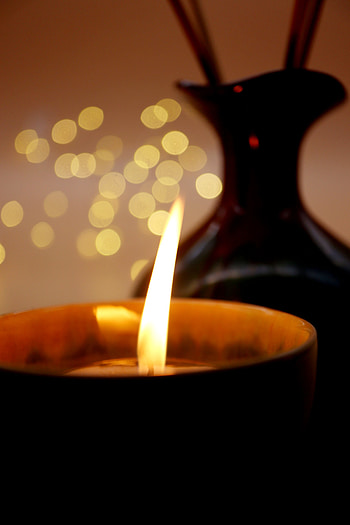 Fire, Macro, Glare, Shine, Light, Candle HD phone wallpaper