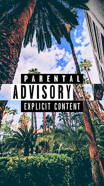 Palms, sky, advisory, green, parentaladvisory, parental HD phone wallpaper
